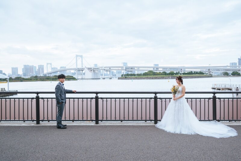 日が暮れる前から撮影開始