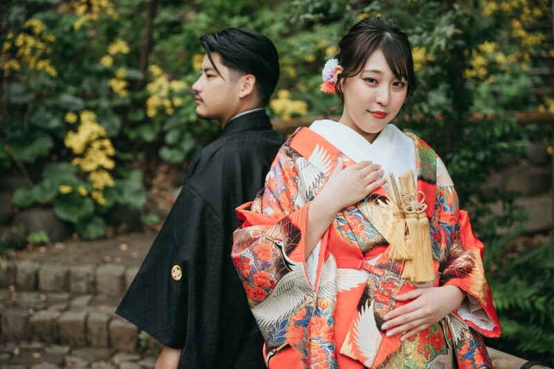 背中合わせのクールなカット