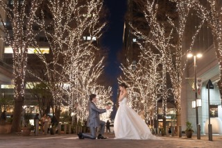 丸の内イルミネーションと東京駅でナイトフォト