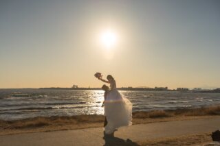 東京店一番人気の海スポット、葛西にて冬限定のサンセット撮影