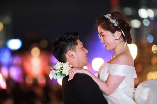 庭園にて白無垢、東京駅にてイルミネーションロケ