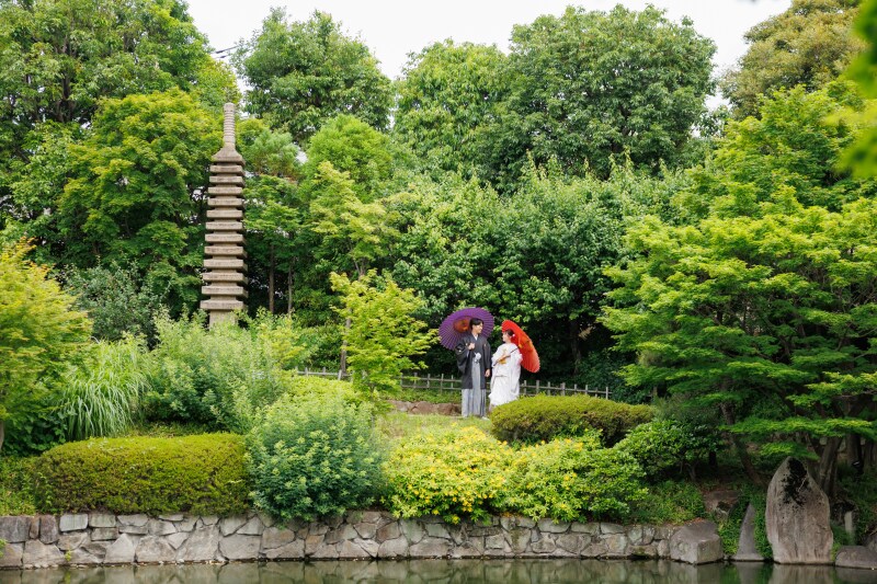 九重塔と池泉の庭