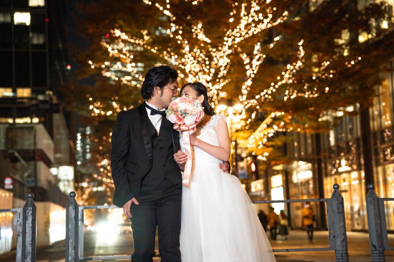 ブーケに想いを乗せて、内緒のキス