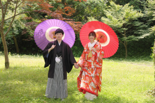 新緑鮮やかな緑＆和室ロケ