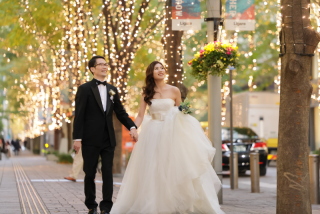 丸の内～東京駅にてサンセットナイト＆イルミネーションロケ