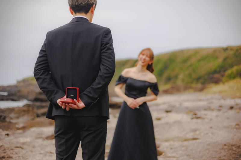 サプライズの瞬間を撮影