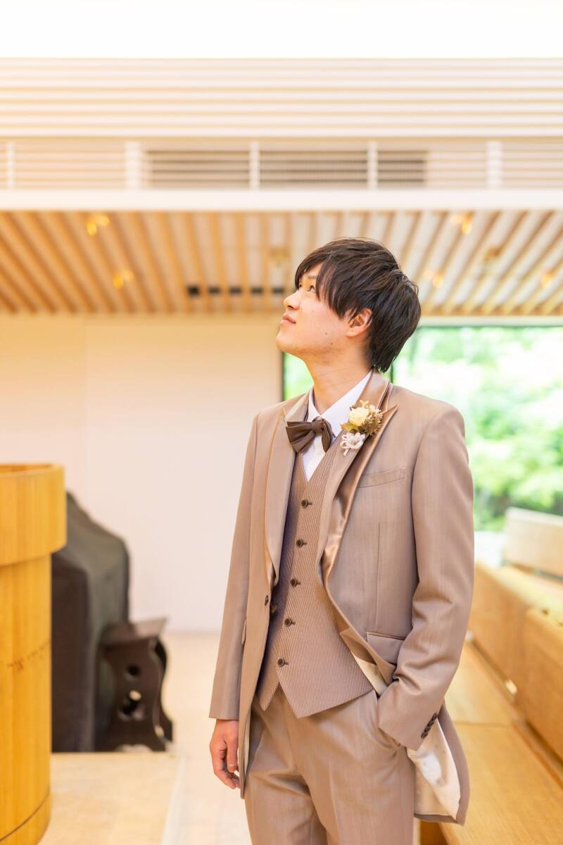 新郎さんのソロショット