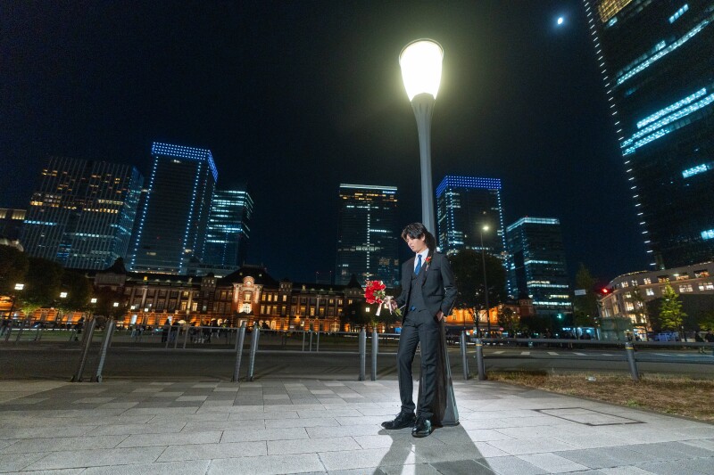 絵になる立ち姿をキャッチ