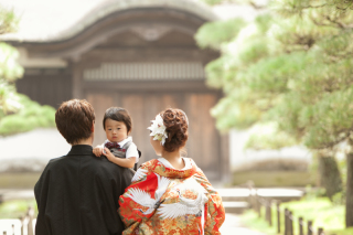 和装ロケ☆日本庭園☆お子さんと一緒