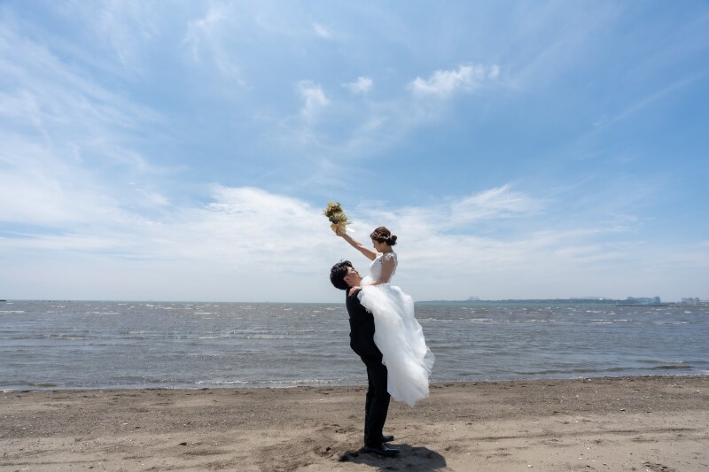 快晴の海&鮮やかな緑の良いところ撮りロケ