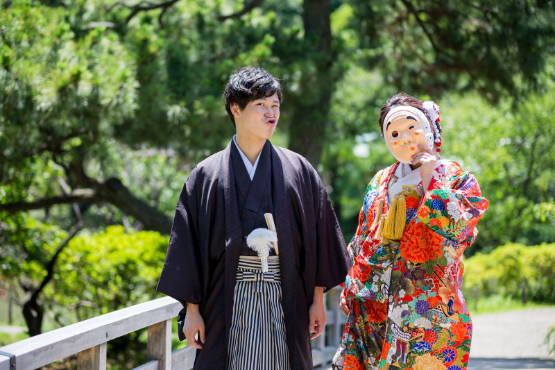 お面顔で（笑）