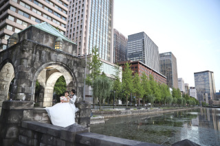 スタジオで和装撮影と東京駅で洋装ロケ☆