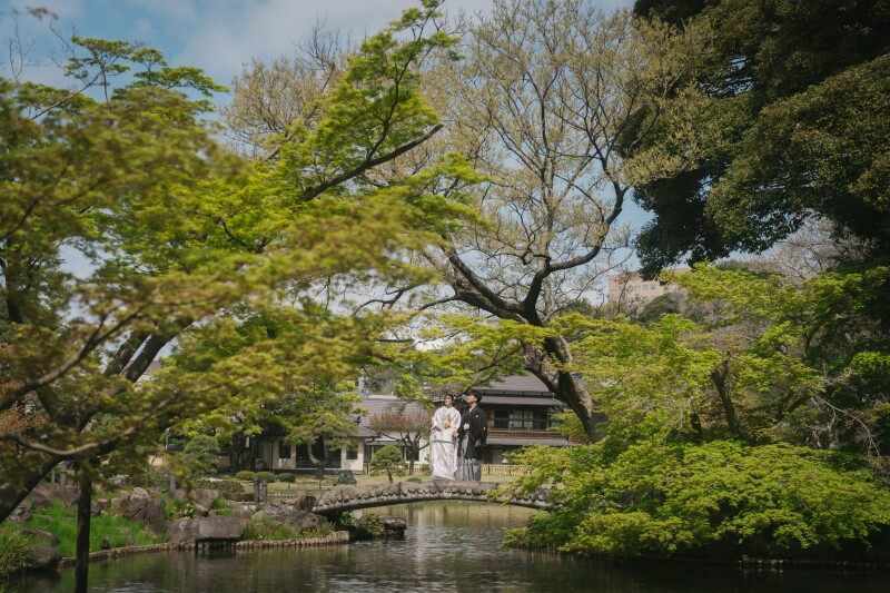 日本庭園での特別な撮影