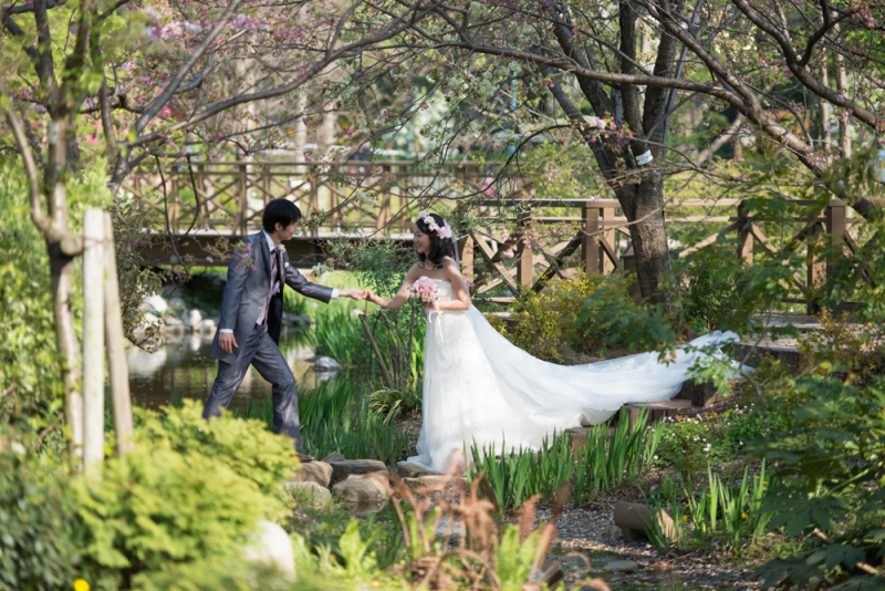 洋風ガーデンでオシャレな写真を