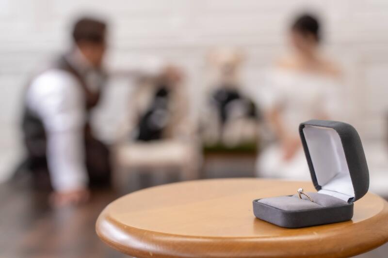 結婚記念の指輪越しオシャレカット