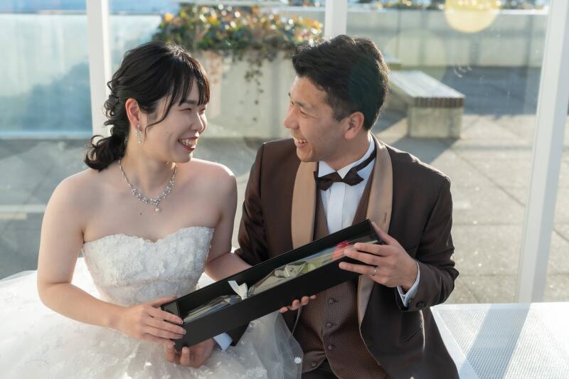 驚きと喜びの表情