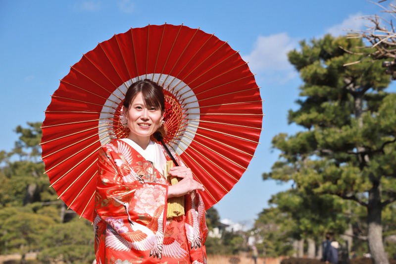 番傘をつかって