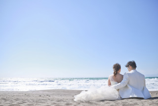 小さなお子さんも一緒に海ロケ☆