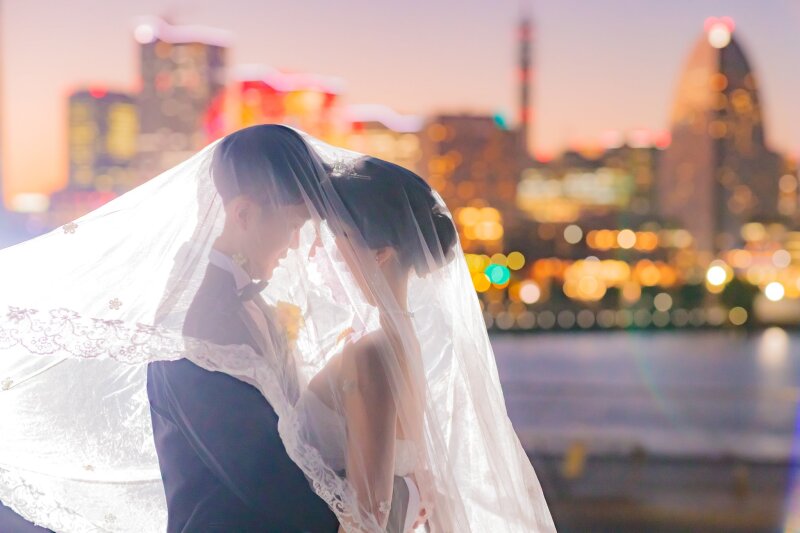 ベールに包まれる二人だけの時間