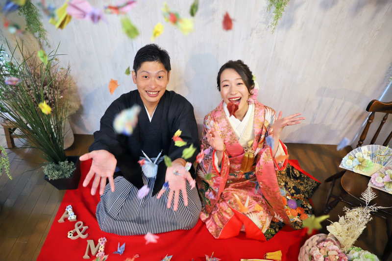 折り鶴を使って☆