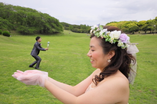 洋装ロケ☆新緑☆公園