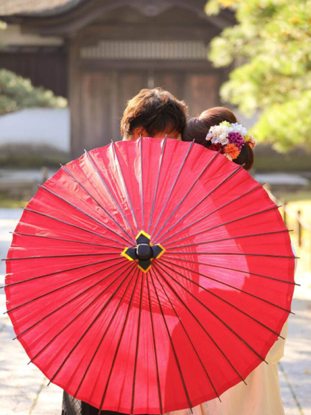 番傘を使って☆
