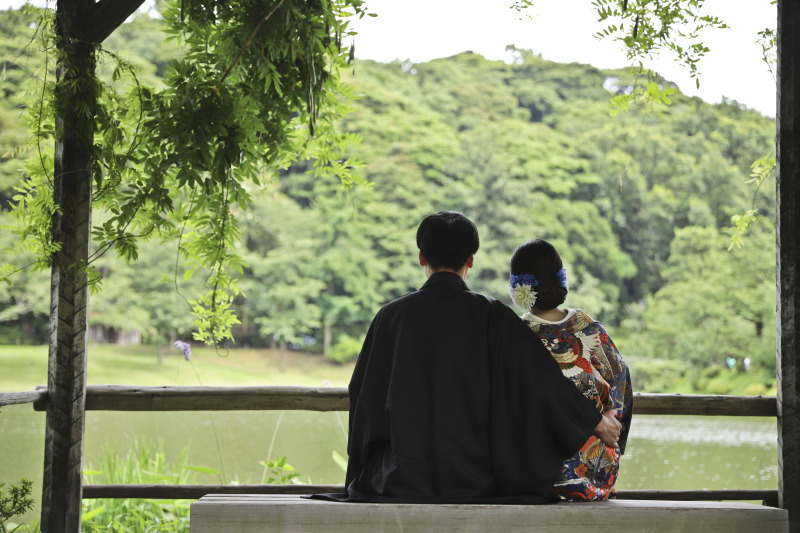 三溪園で和装ロケ☆