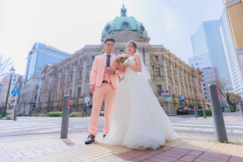 街中で念願のフォト撮影