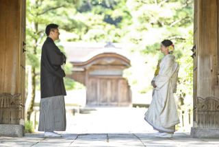 緑豊かな日本庭園で和装ロケーション撮影☆