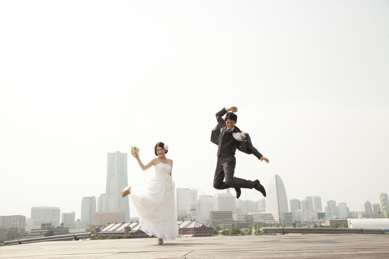 開放的なロケーションでジャンプ！