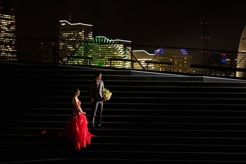 スタイリッシュな階段ショット