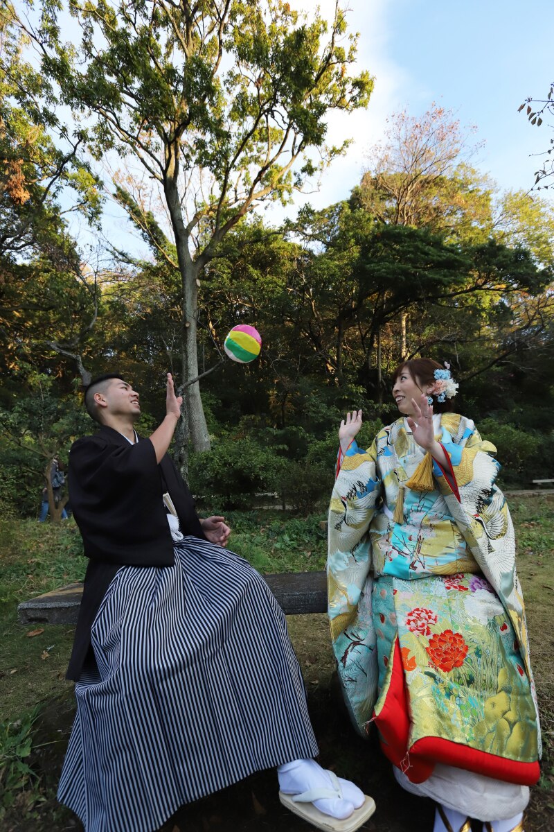 紙風船を使って