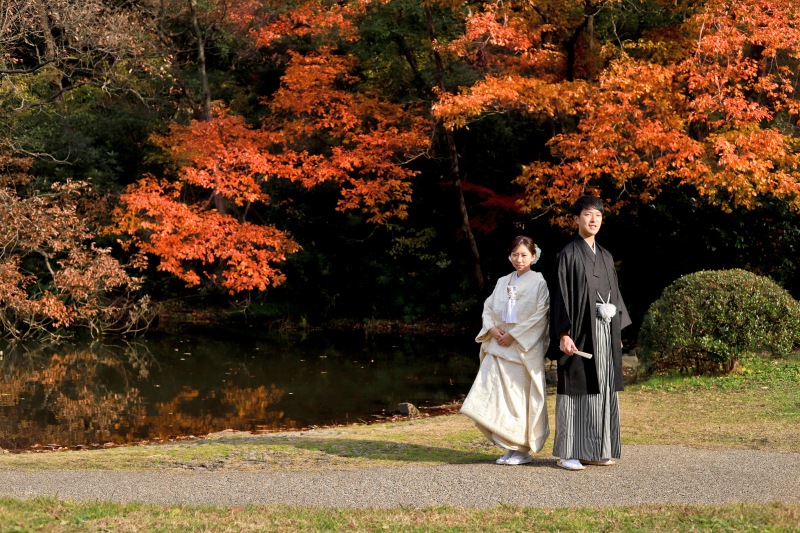 紅葉に包まれて
