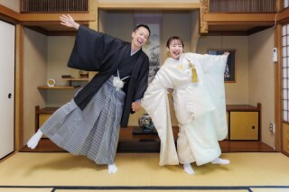 和装はスタジオで、洋装は大桟橋でお昼間完結！和洋装前撮り☆