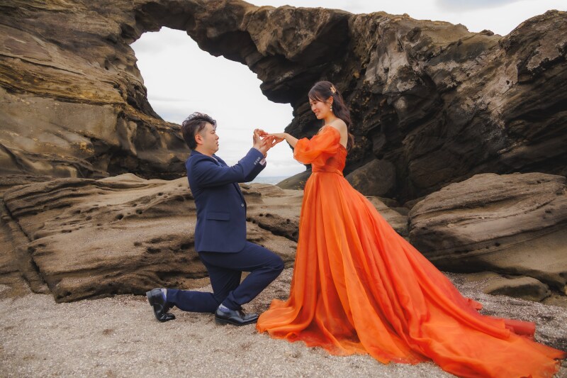 プロポーズの瞬間を前撮りで