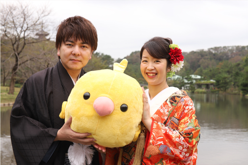 大きなぬいぐるみと!!