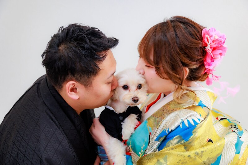 愛情たっぷりのキスショット