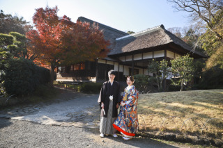 紅葉庭園＆洋装大桟橋ロケ☆