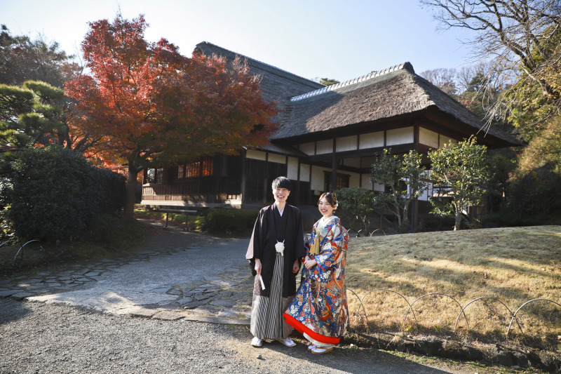 紅葉庭園&洋装大桟橋ロケ☆