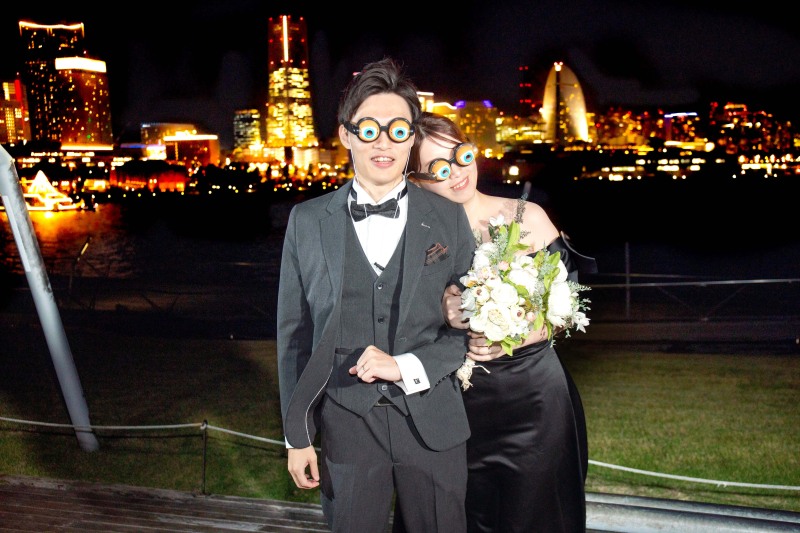 夜景とユーモアの融合