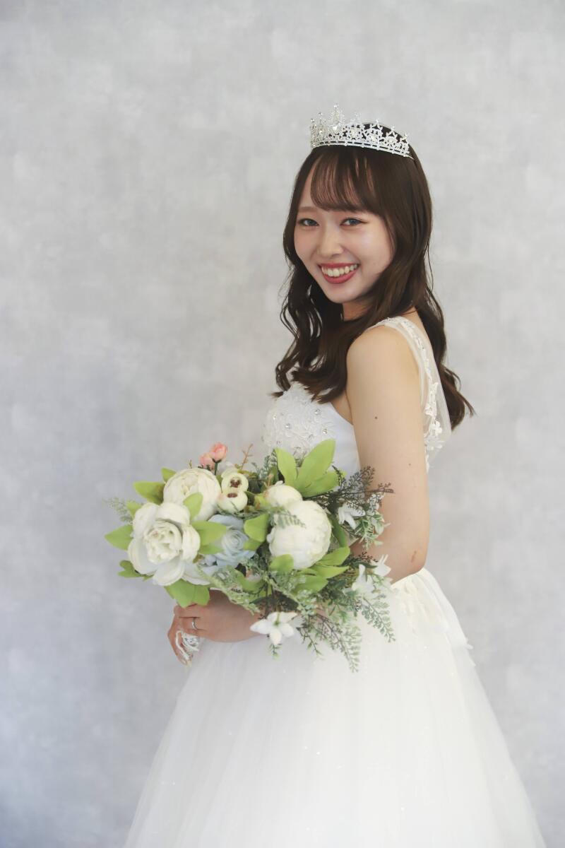 ご新婦様の輝く笑顔