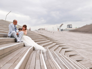 三溪園で和装と大桟橋で洋装ロケ！！
