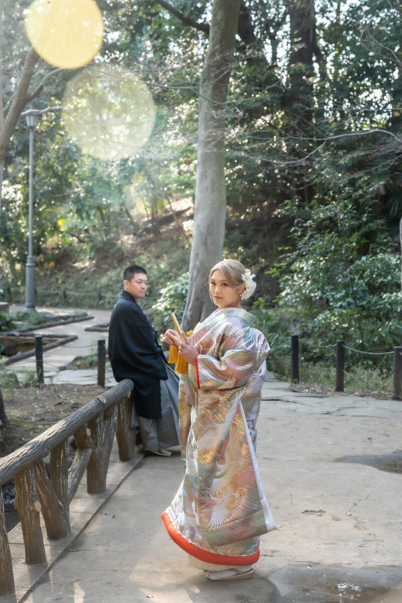 光に包まれる幻想的な瞬間