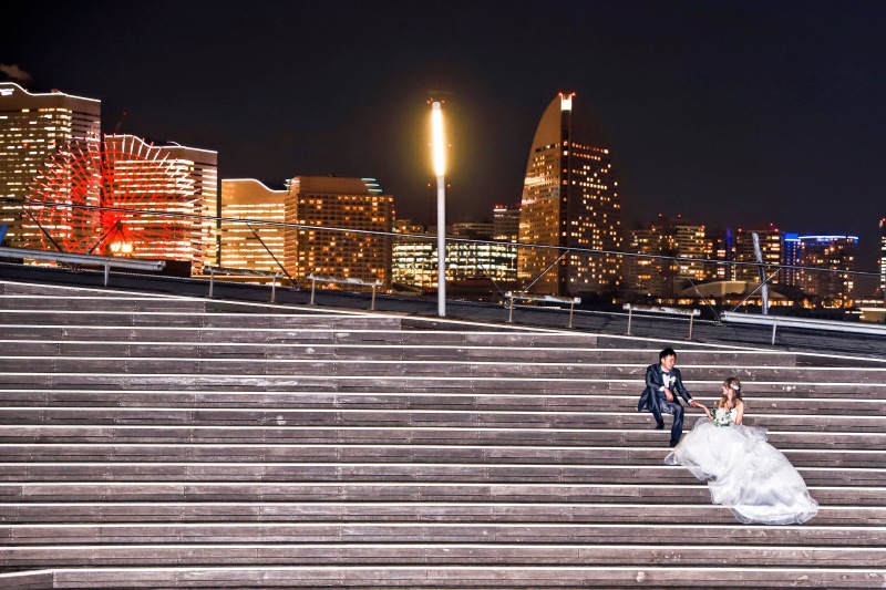 広大な階段で描く物語