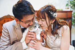 お持込ドレスで大切な家族と一緒にスタジオ撮影