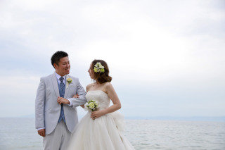 浜辺でロケーション！