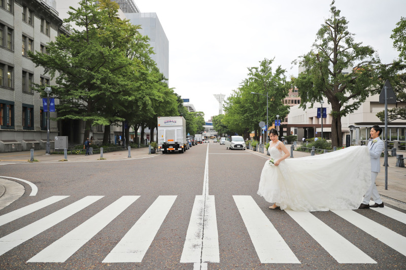 横断歩道で☆