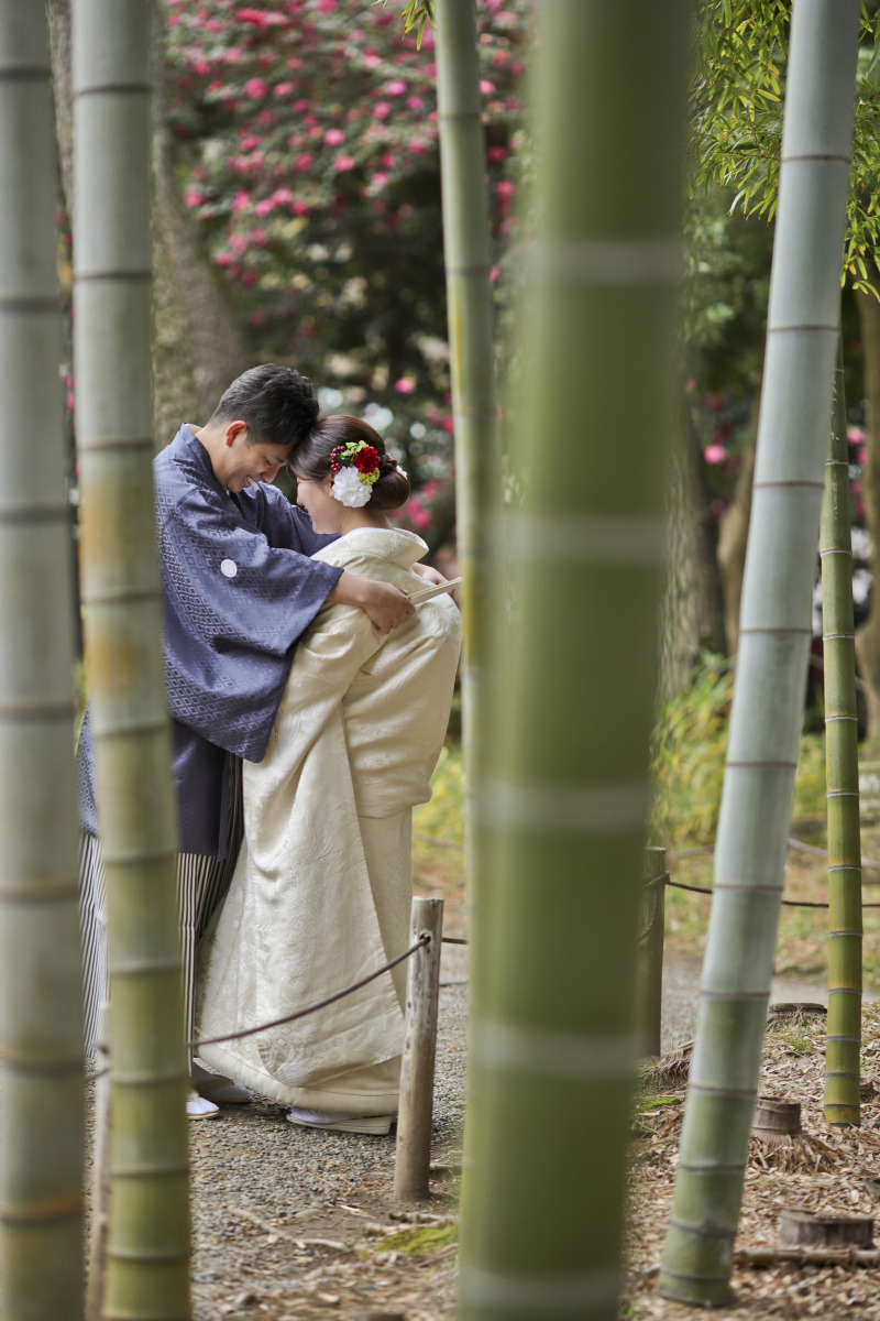 竹林にて…