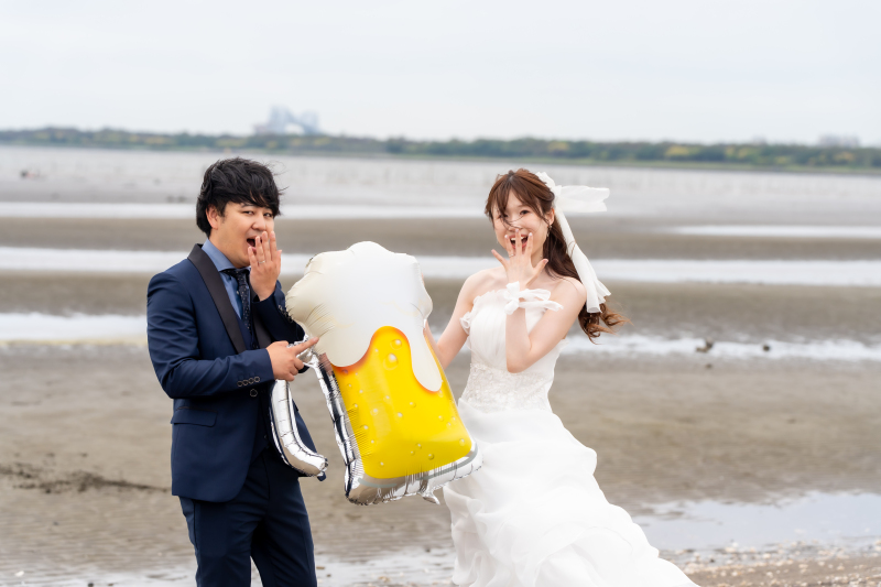 海辺で遊び心の演出