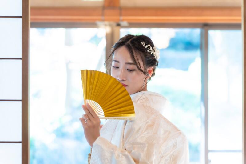 美しいご新婦様のソロショット